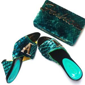 GREEN VELVET 'FASHION' BEDAZ S&B SET